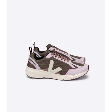 Dámské Obuv Veja CONDOR 2 ALVEOMESH Pink/Khaki | CZ 467FDN